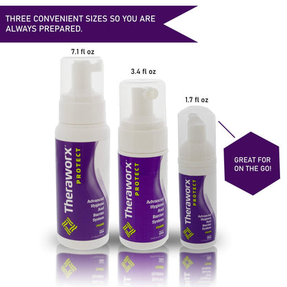 THERAWORX PROTECT Advanced Hygiene and Barrier System Foam (3.4 Fl Oz (Pack of 1))