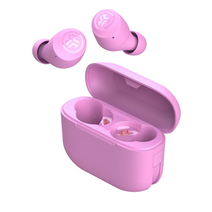 JLab Go Air Pop True Wireless Earbuds, in Ear Headphones, Bluetooth Earphones, Ear Buds with 32H Playtime, Bluetooth Earbuds with Microphone, USB Charging Case, Dual Connect, EQ3 Sound