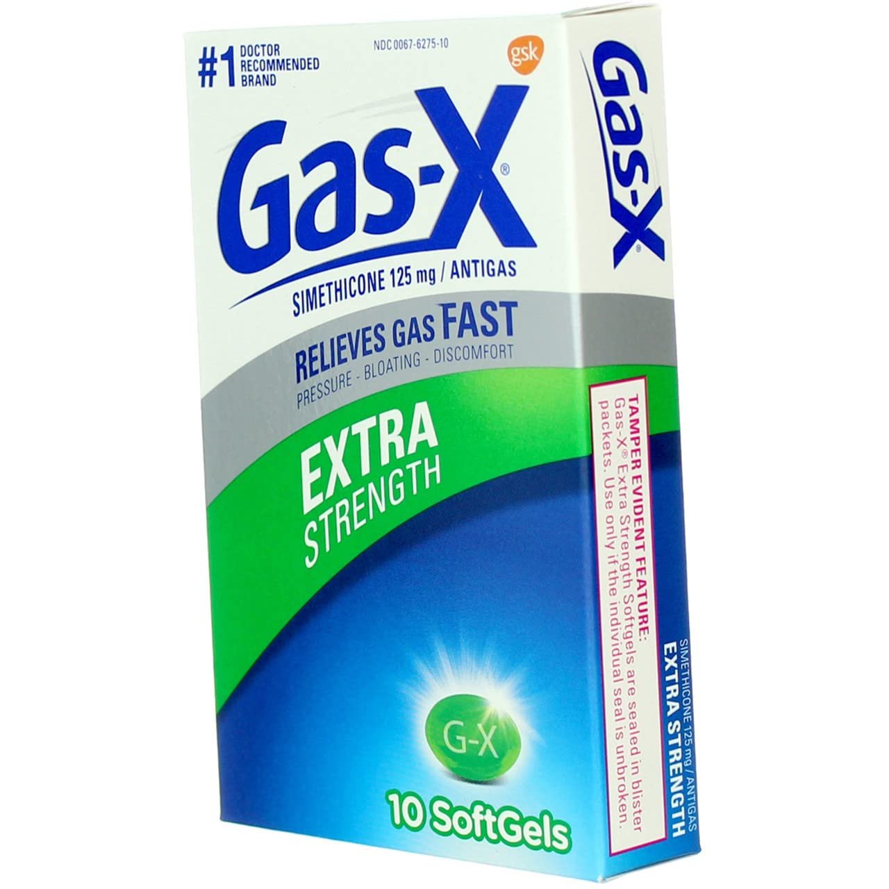 Novartis Gas-X Extra Strength Antigas - 10 Softgels