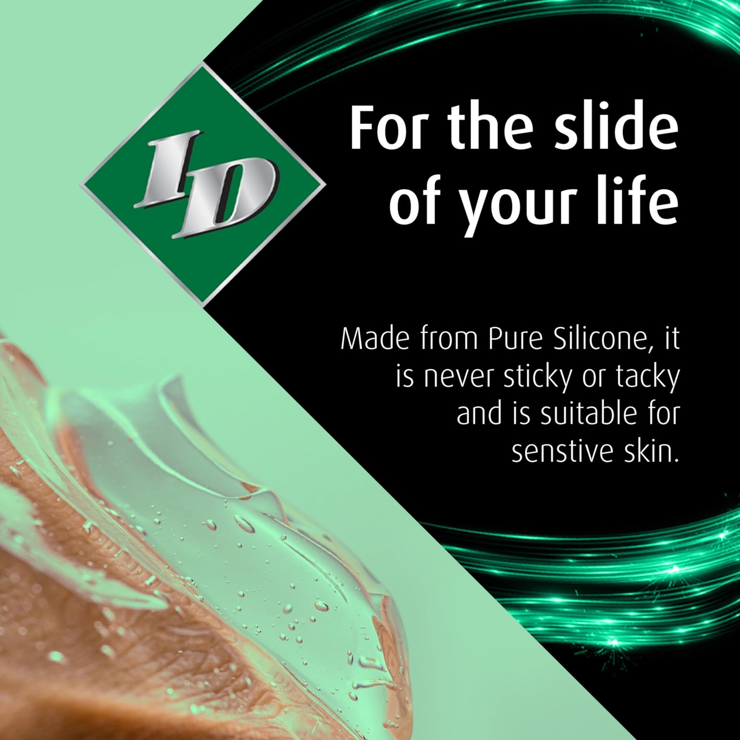 ID Lubricants Millennium Silicone Personal Lubricant - Premium Silicone, Enhanced Feeling, Sensitive and Long Lasting, Made in USA Condom Compatible Lube