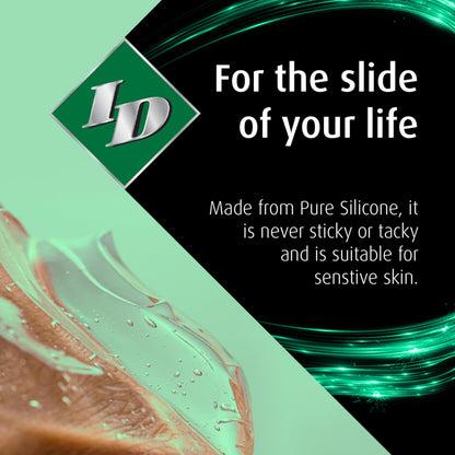 ID Lubricants Millennium Silicone Personal Lubricant - Premium Silicone, Enhanced Feeling, Sensitive and Long Lasting, Made in USA Condom Compatible Lube