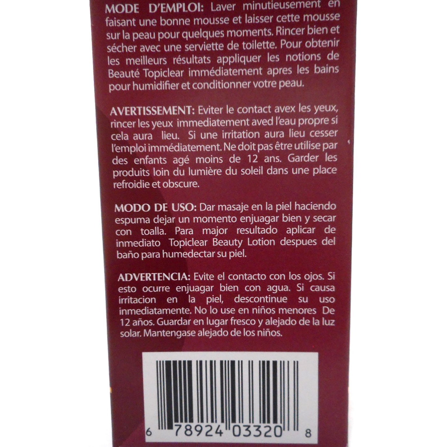 Topiclear Paris Exfoliating Soap