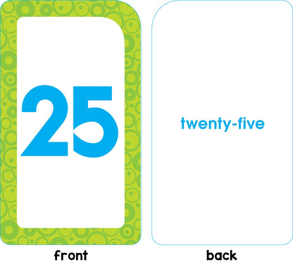 School Zone Numbers 0-25 Flash Cards: Toddler, Preschool, Kindergarten, Learn Math, Addition, Subtraction, Numerical Order, Counting, Problem Solving, Ages 4+, Packaging May Vary