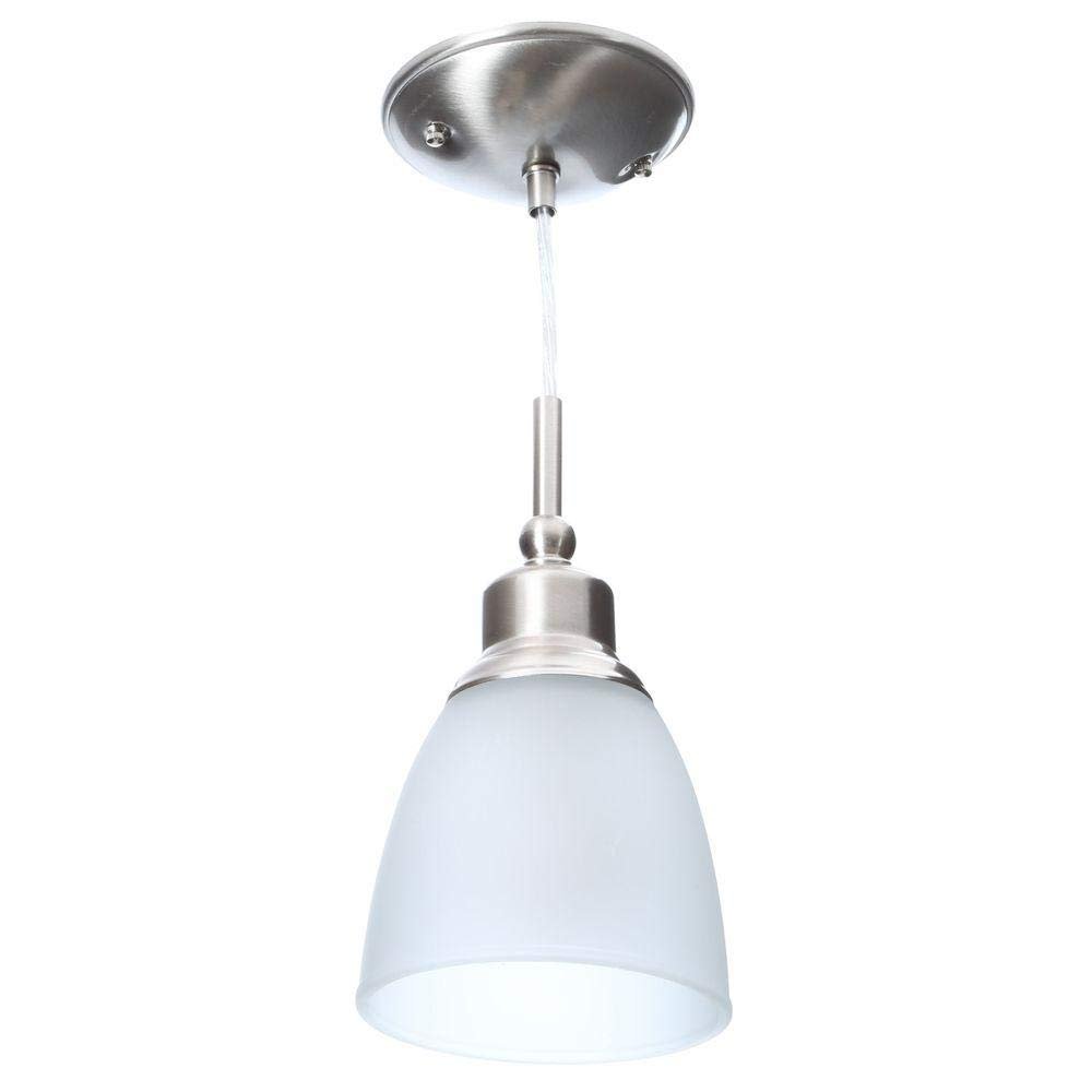 Commercial Electric 1-Light Brushed Nickel Mini-Pendant (3-Pack )