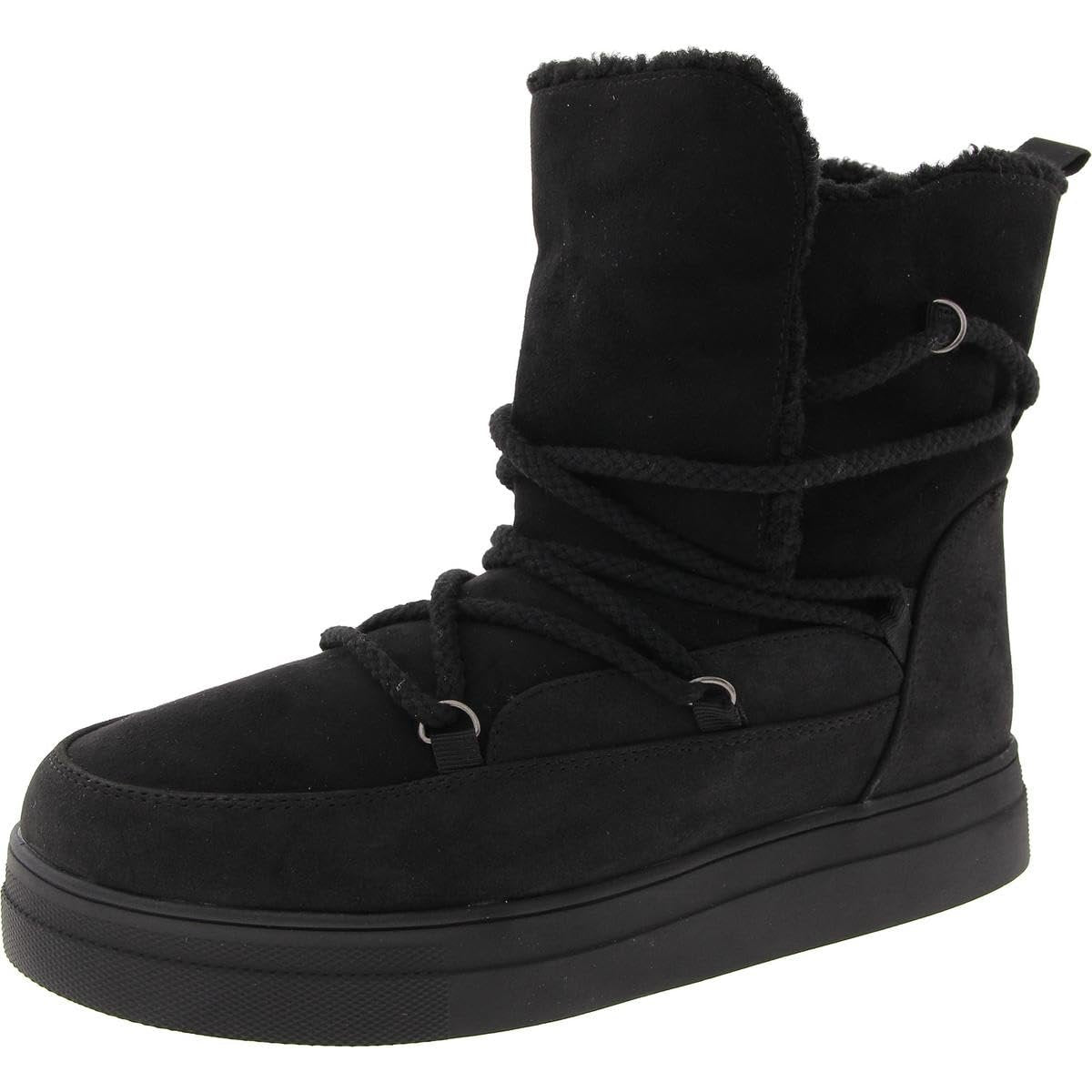 MIA Women's Disa Faux Suede Shearling Fur Lining Cold Weather Boots