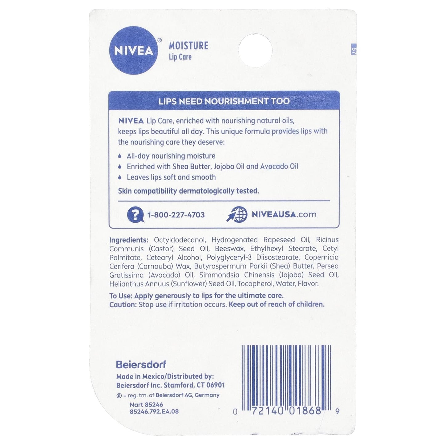 Nivea Original Moisture Lip Balm Dual Pack