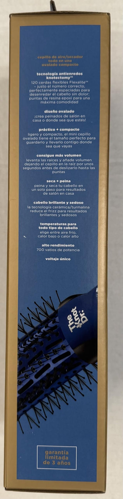 Infiniti Pro by Conair The Knot Dr All-in-One Compact Oval Hair Dryer Brush, Sapphire, 700 Watts