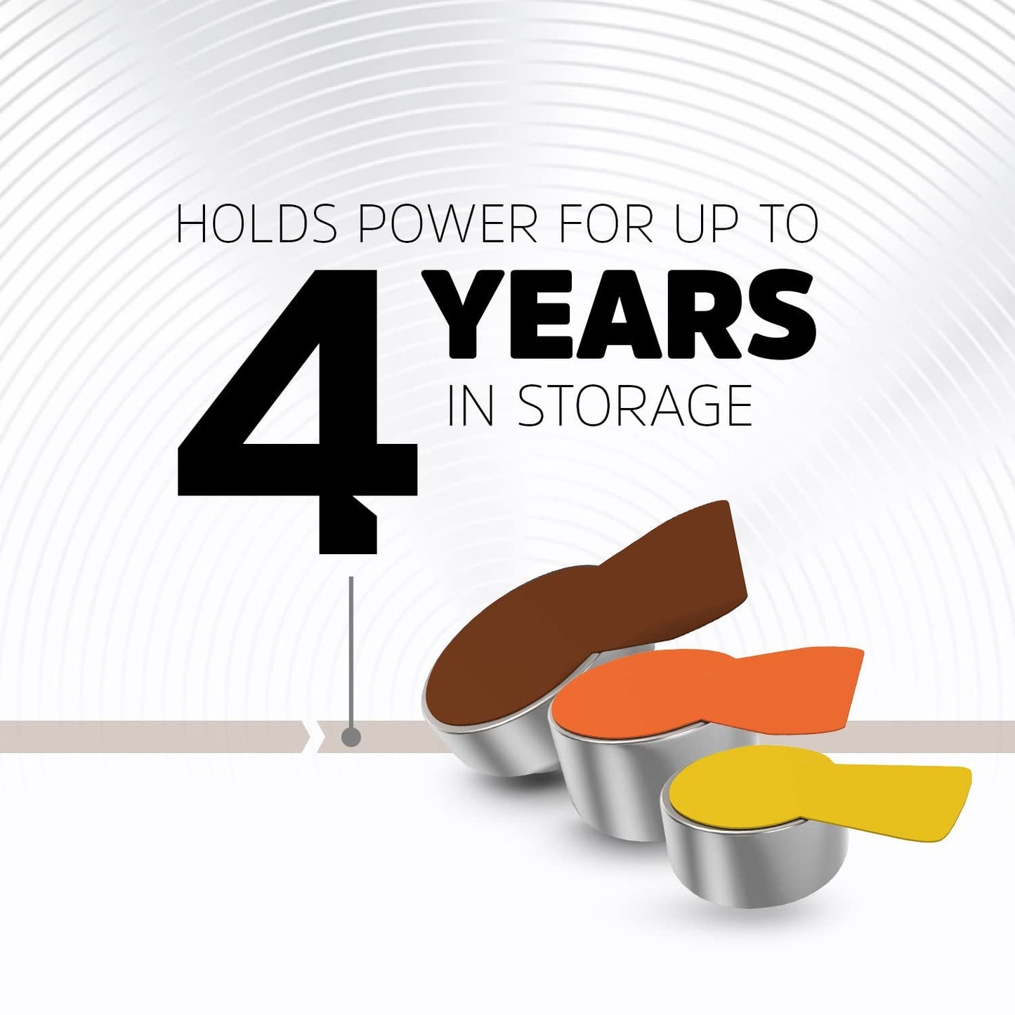 Energizer Hearing Aid Batteries Size 13, Orange Tab (6 Battery Count)