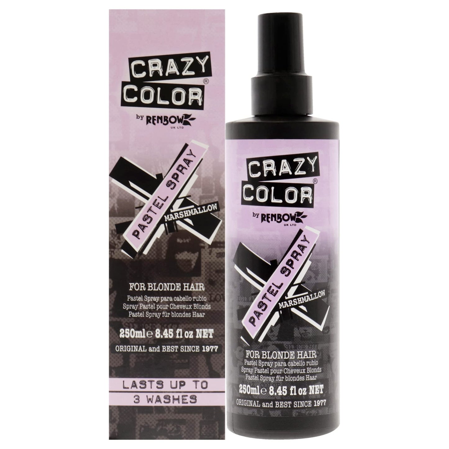 Crazy Color Pastel Spray for Perfect Instant Color for Blonde Hair 250ml