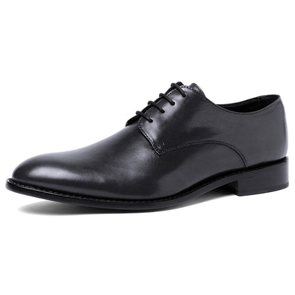 Anthony Veer Truman Derby Oxford Dress Shoes for Men | Lace-Up | Goodyear Welt Construction | Cushioned Footbed & Recraftable Leather Sole with Stacked Heel | Full Grain Calfskin Leather Upper