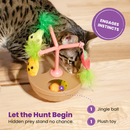 Catstages Electronic Interactive Cat Toys – Dancing & Moving Animal Toys with Music and Motion