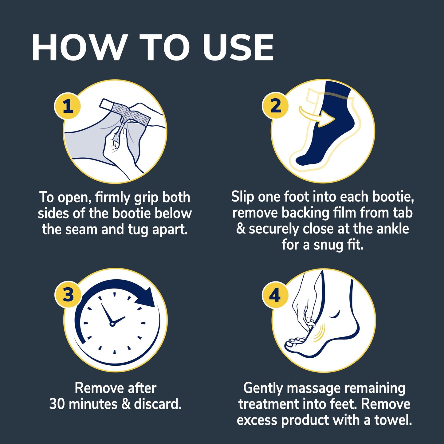 Dr. Scholl's® Tired, Achy Feet Soothing & Reviving Foot Mask, 3 Pair, Warming Booties