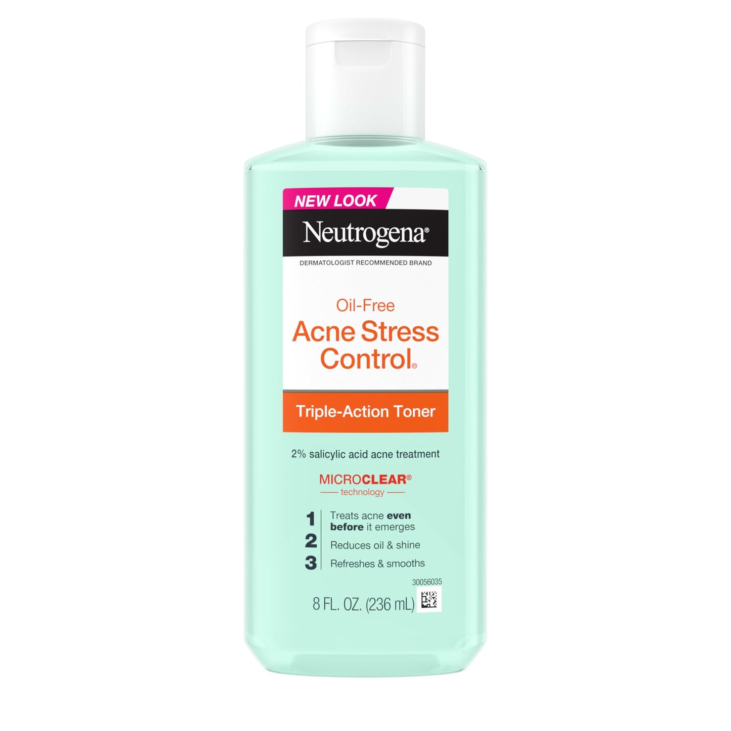 Neutrogena Oil-Free Acne Stress Control Triple-Action Toner, 8 Fluid Ounce