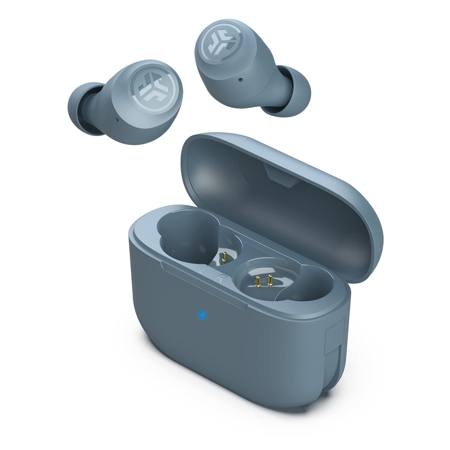 JLab Go Air Pop True Wireless Earbuds, in Ear Headphones, Bluetooth Earphones, Ear Buds with 32H Playtime, Bluetooth Earbuds with Microphone, USB Charging Case, Dual Connect, EQ3 Sound