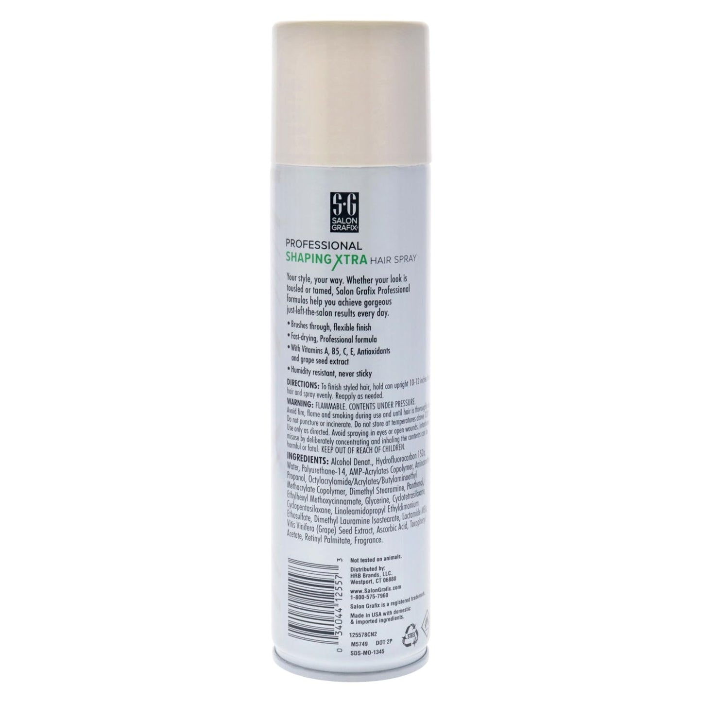 Salon Grafix Shaping Hair Spray Super Hold - Brushable and Freshly Scented Hairspray for Women and Men - Professional Quality Results - Extra - 10 oz