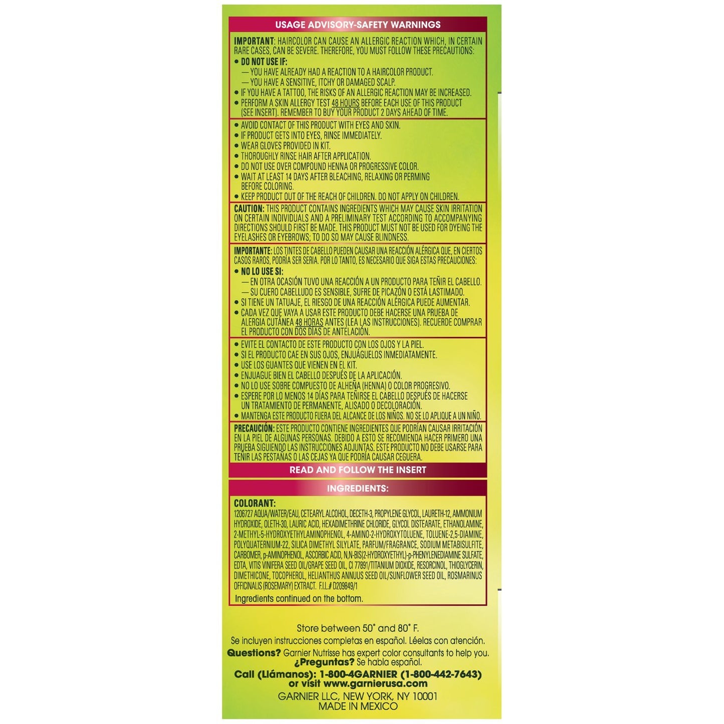 Garnier Hair Color Nutrisse Ultra Color Nourishing Creme