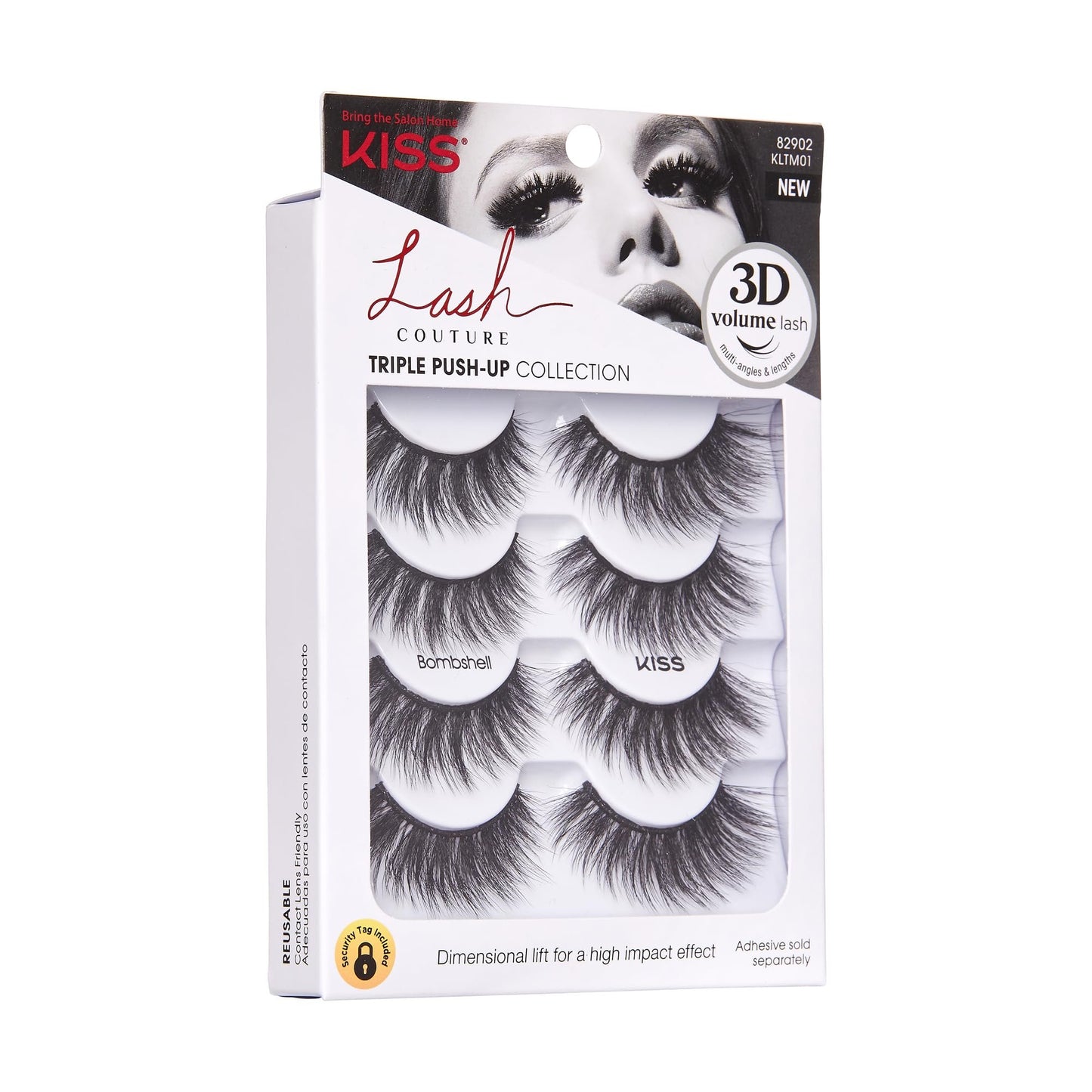 KISS Lash Couture Triple Push-Up False Eyelashes, 'Corset