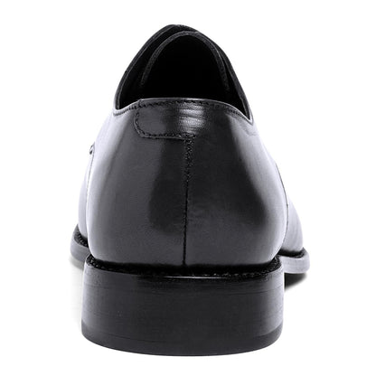 Anthony Veer Truman Derby Oxford Dress Shoes for Men | Lace-Up | Goodyear Welt Construction | Cushioned Footbed & Recraftable Leather Sole with Stacked Heel | Full Grain Calfskin Leather Upper