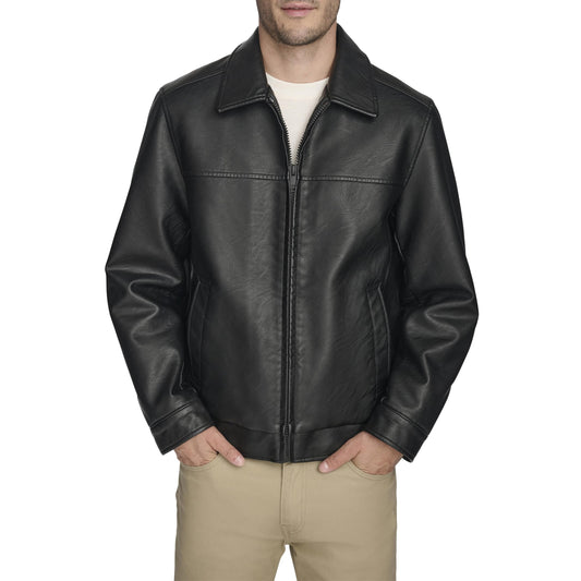 DOCKERS Men's James Faux Leather Jacket (Regular, Big & Tall Sizes)