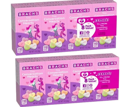 Tiny Conversation Hearts Value Pack, Valentines Day Candy, Individually Wrapped Packs | (16 - Pack) Classroom Exchange for School - Daycare - Work