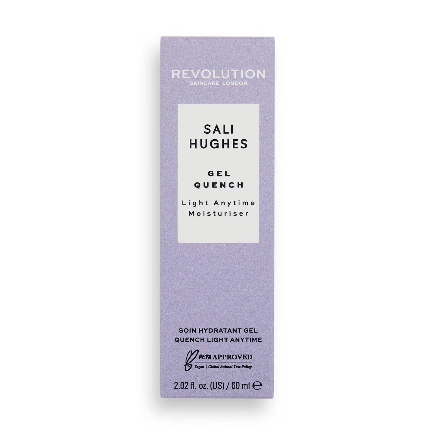 Revolution Skincare London X Sali Hughes, Gel Quench Light Anytime Moisturiser, Lightweight Face Moisturiser, 50ml