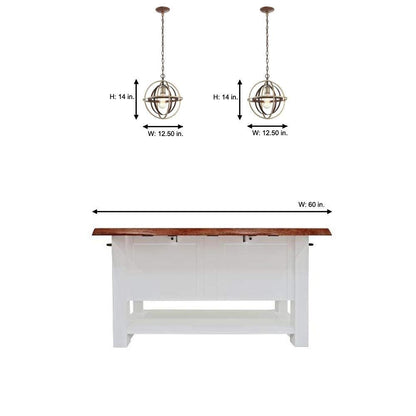 Home Decorators Collection 27030 1-Light Bronze & Champagne Pewter Mini Pendant