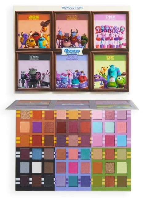 Revolution x Monsters University Fraternity and Sorority Palette 54 Mattes and Shimmers, 1 Ounce (Pack of 1)
