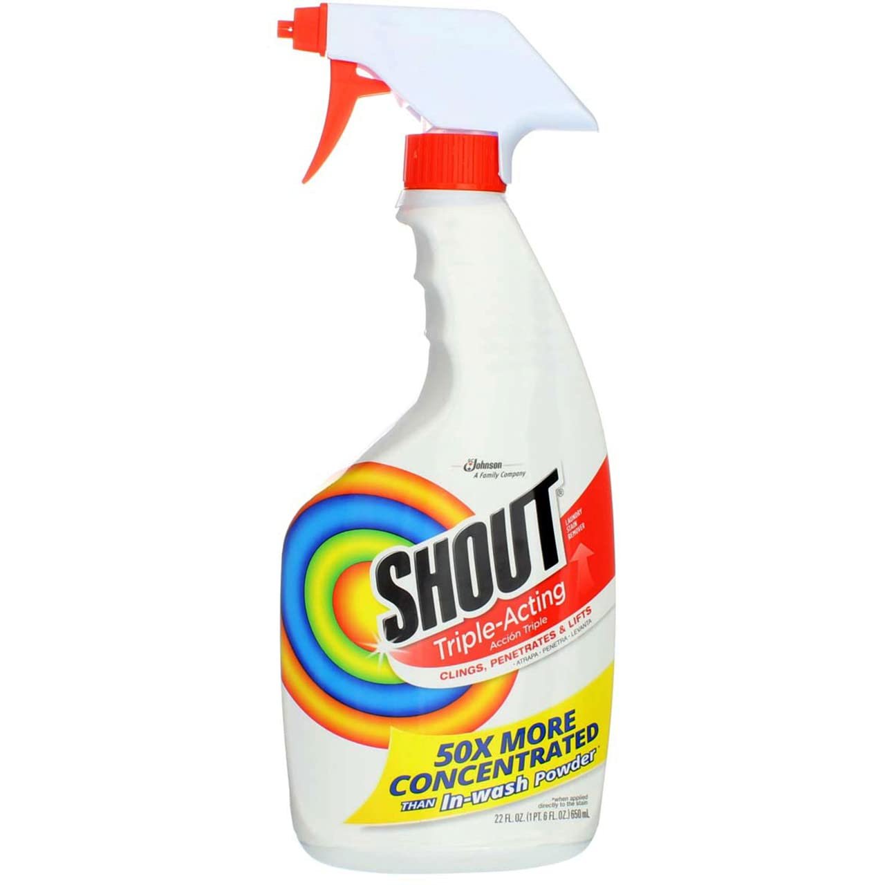 SHOUT Laundry Stain Remover Trigger Spray - 22 oz - 2 pk