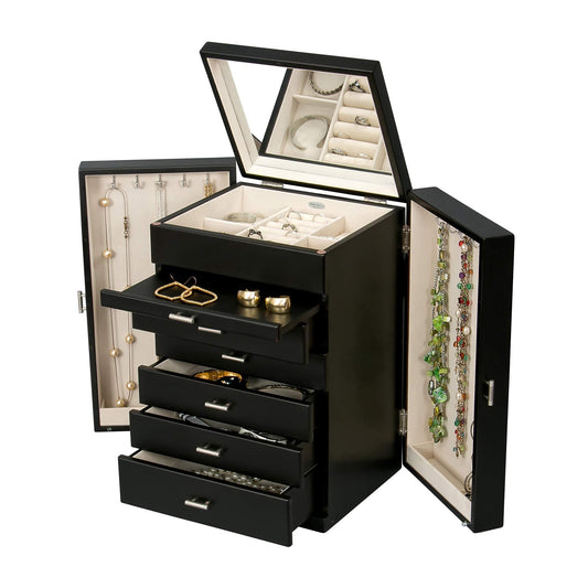 Mele & Co. 00879F13 Geneva Upright Wooden Jewelry Box