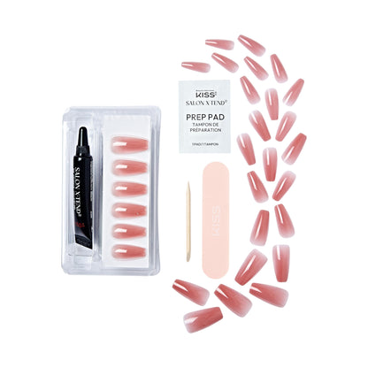 KISS Salon X-tend, Press-On Nails, Nail glue included