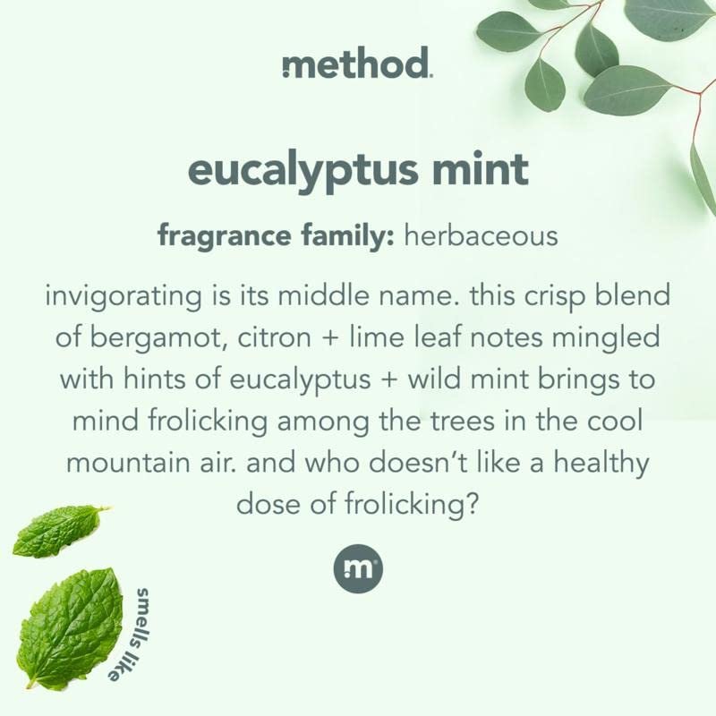 Method Daily Shower, Eucalyptus Mint, 28 OZ (Pack of 1)