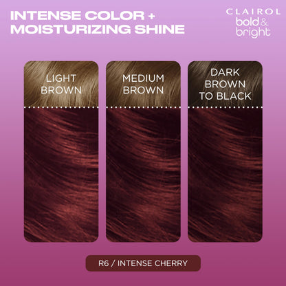 Clairol Bold & Bright Permanent Hair Dye, Vibrant, Moisturizing Hair Color with Color Boost Glaze
