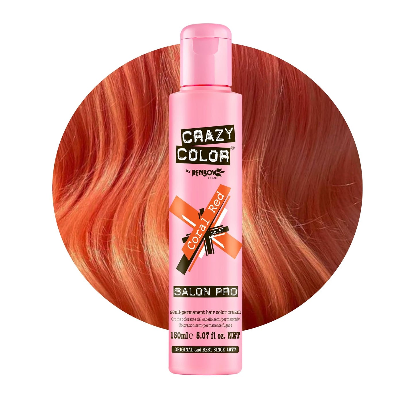 Crazy Color Peppermint Semi-Permanent Conditioning Hair Dye (150ml)