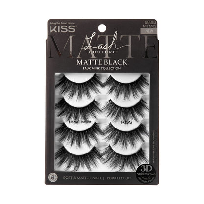 KISS Lash Couture 3D Matte False Eyelashes, 'Matte Twill