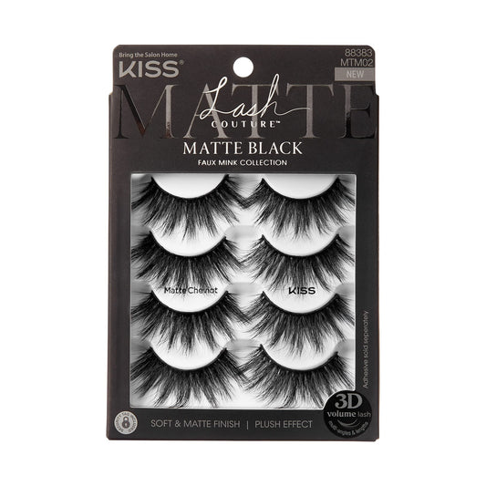 KISS Lash Couture 3D Matte False Eyelashes, 'Matte Twill