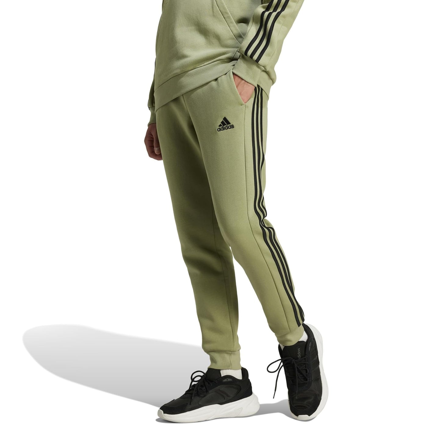 adidas Men’s Essentials Fleece Striped Joggers
