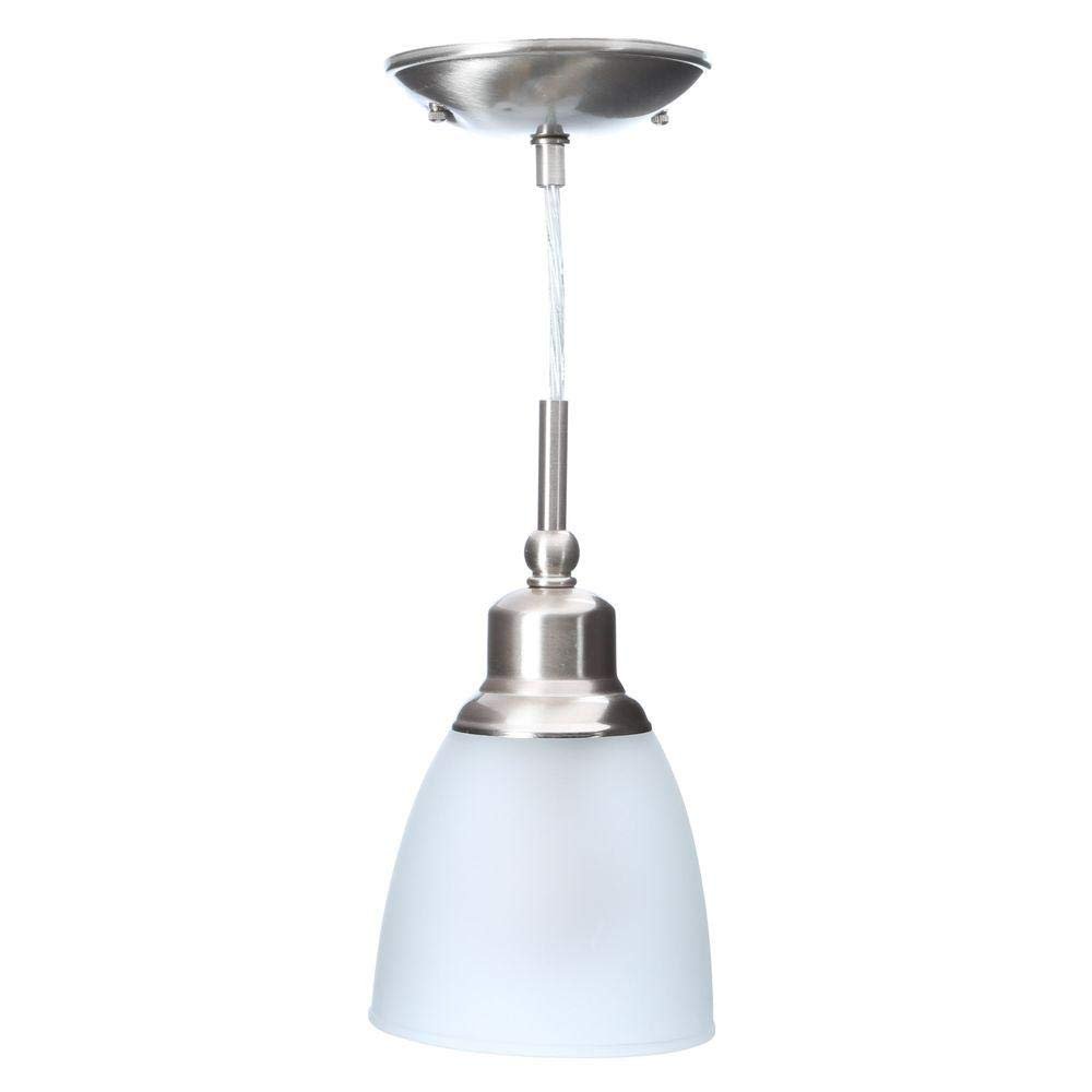 Commercial Electric 1-Light Brushed Nickel Mini-Pendant (3-Pack )