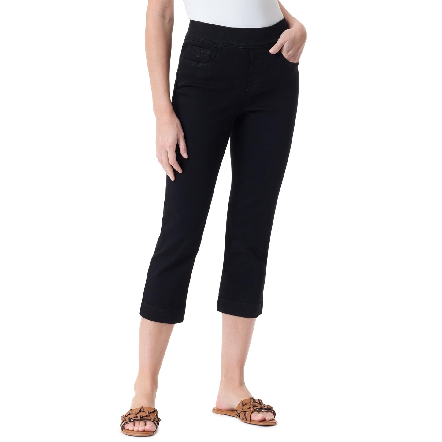 Gloria Vanderbilt Women's Amanda Pull on Capri Standard
