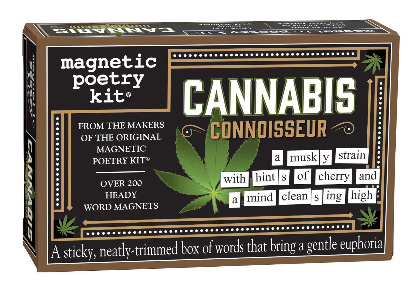 Magnetic Poetry Cannabis Connoisseur - Words for Refrigerator - Write Poems and Letters on The Fridge - Made in The USA