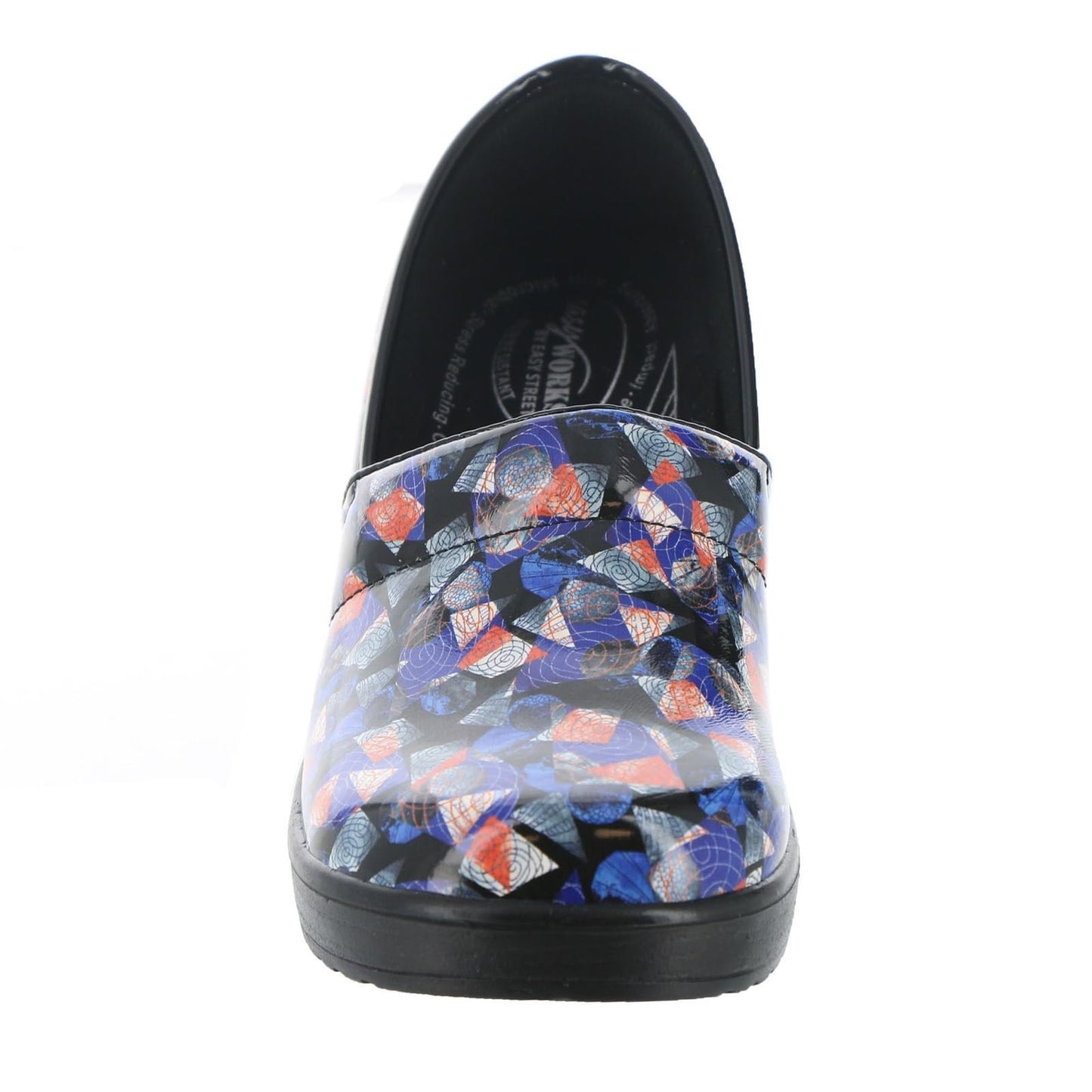 Easy Works Lyndee Womens Slip On 55 BM US BlueGeometricPatent