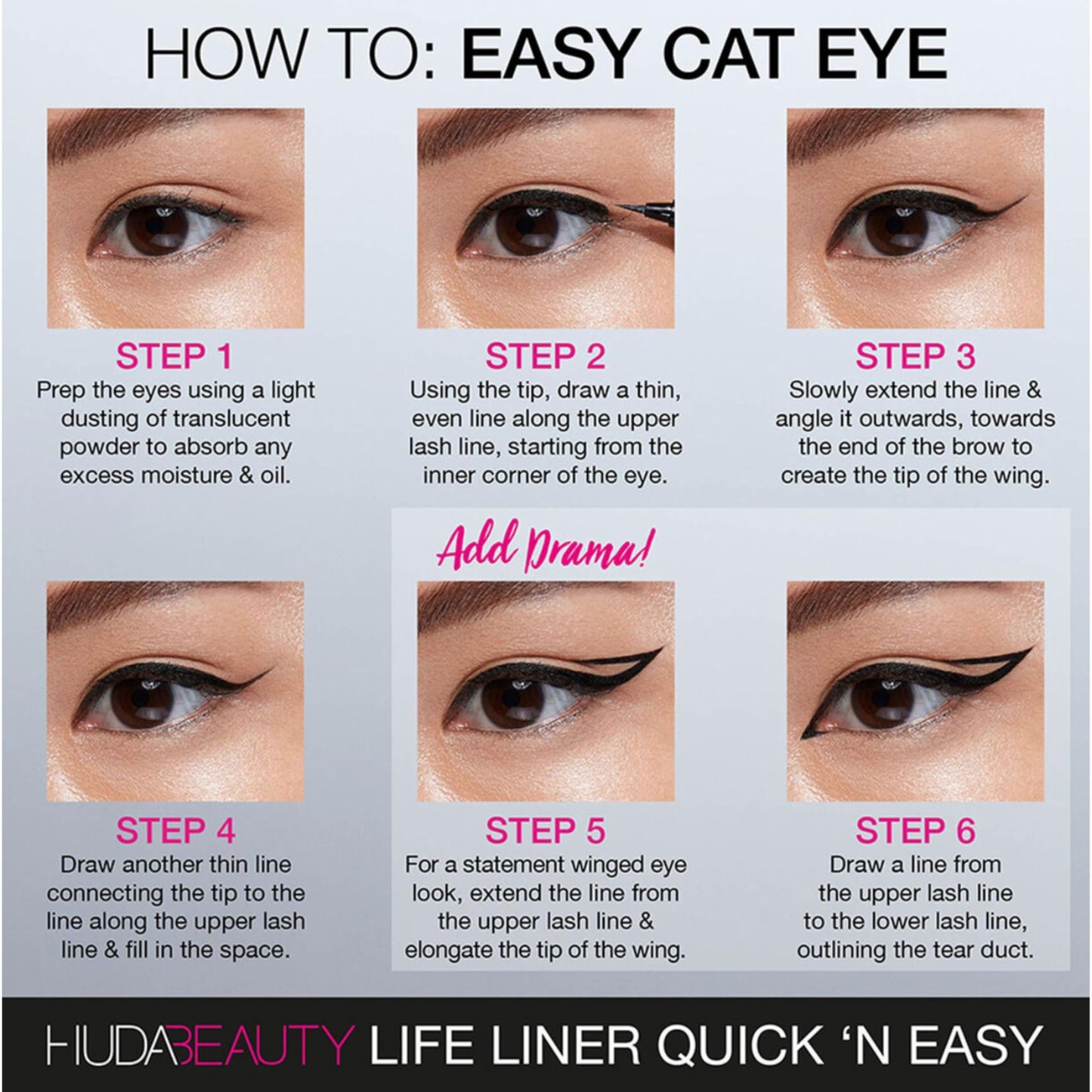 HUDA BEAUTY Quick ‘N Easy Precision Liquid Liner Very Vanta