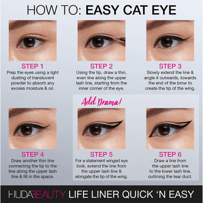 HUDA BEAUTY Quick ‘N Easy Precision Liquid Liner Very Vanta