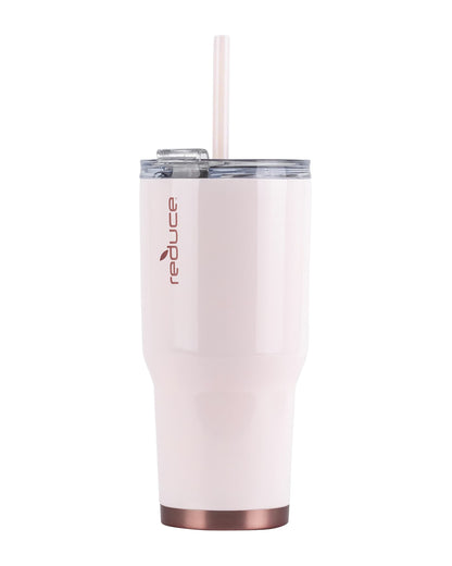 Reduce 34 oz Tumbler, Stainless Steel - Keeps Drinks Cold up to 24 Hours - Sweat Proof, Dishwasher Safe, BPA Free - Cotton, Opaque Gloss