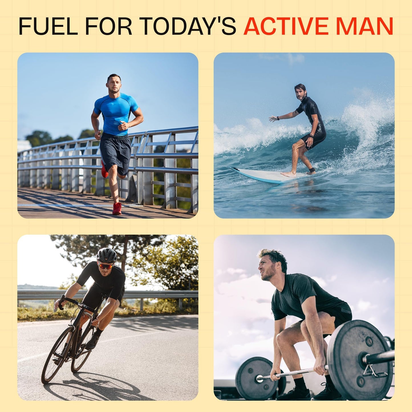 Super Macho, High Potency B Vitamins and Amino Acids, Fuel for Today's Active Men, No Caffeine, No Sugar, Dietary Supplement, Made in USA,50 Softgels