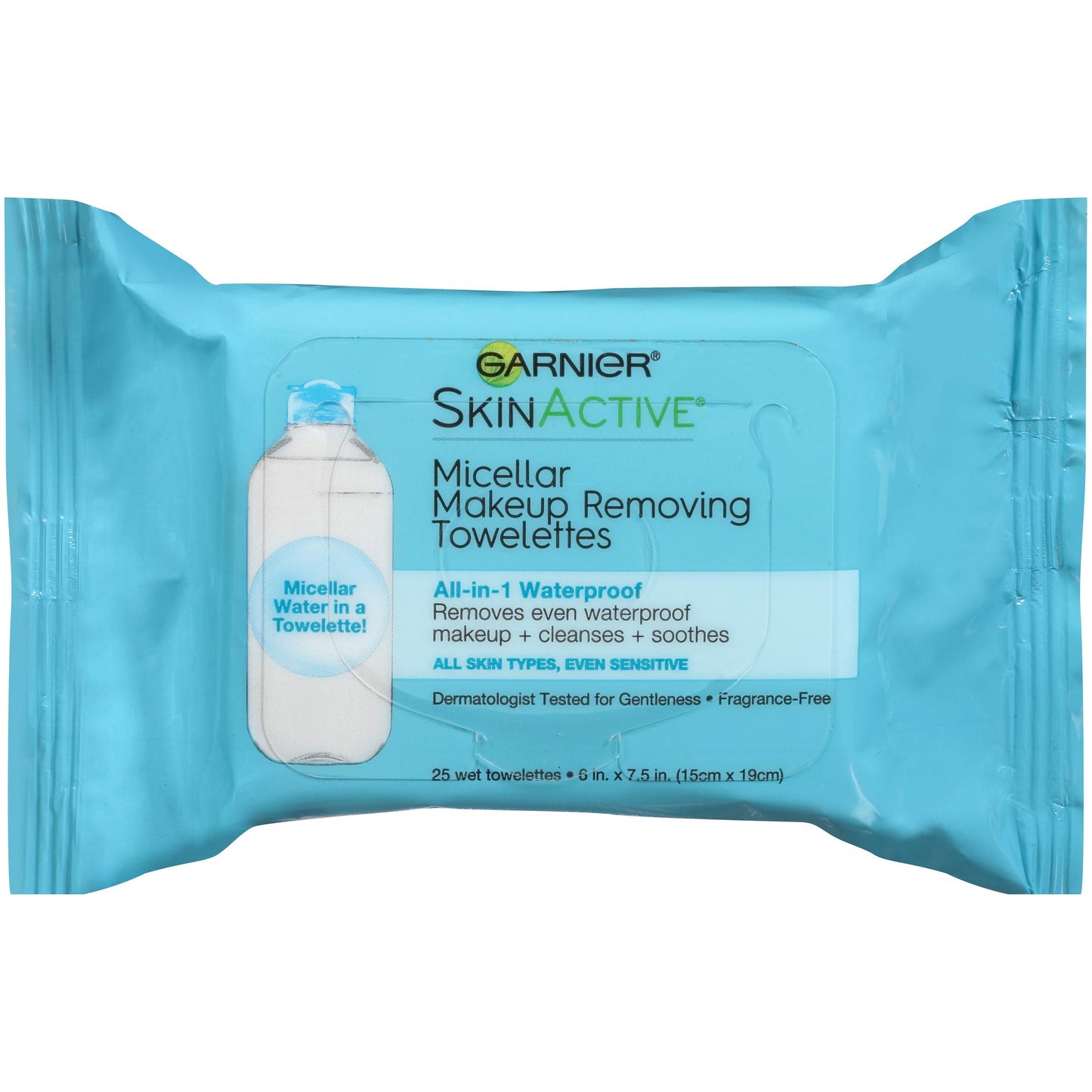 Makeup Remover Face Wipes for Waterproof Makeup by Garnier SkinActive Micellar