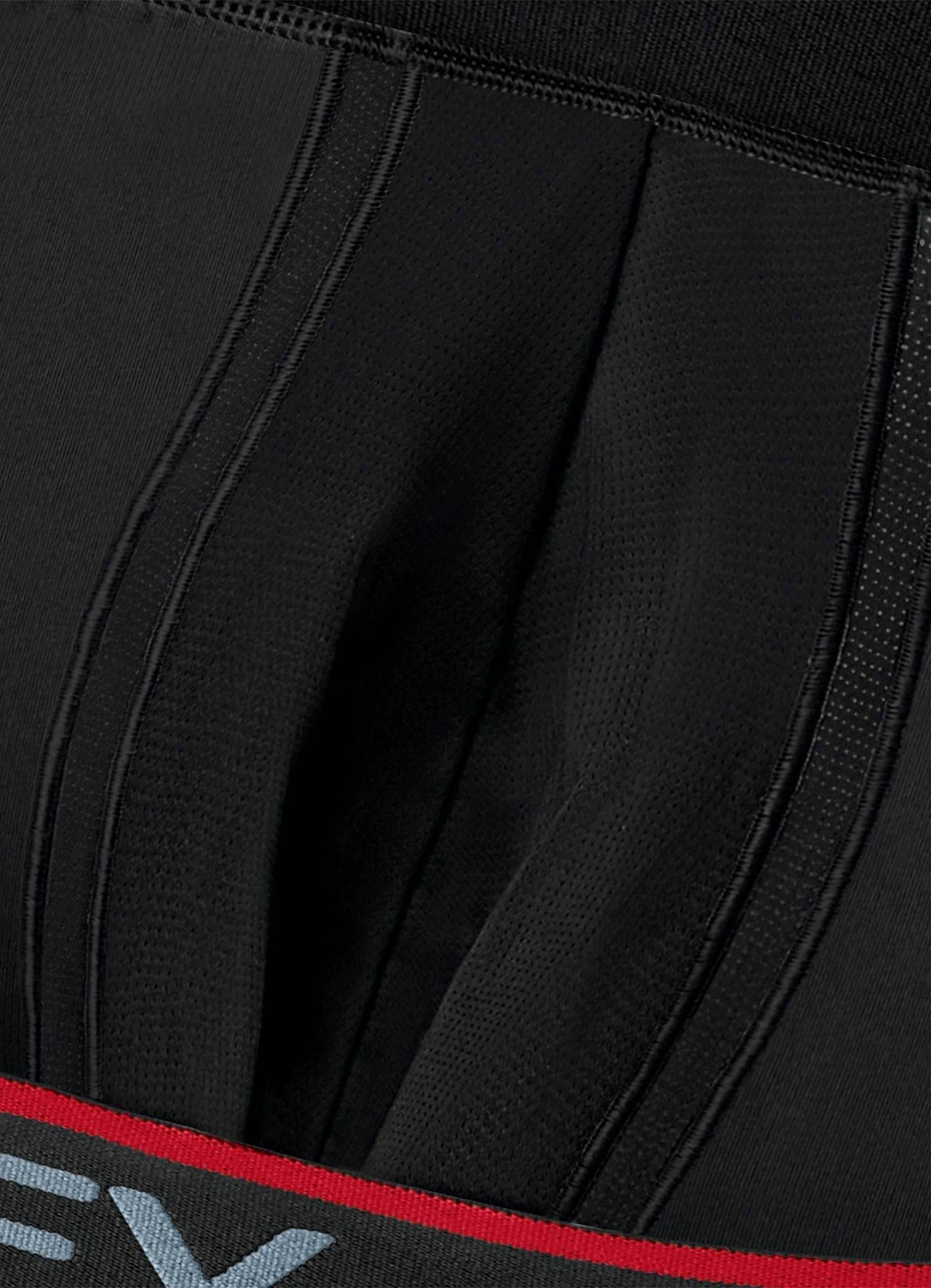 Jockey Men's Underwear Chafe Proof Pouch Microfiber 6" Boxer Brief - 3 Pack, Black, S