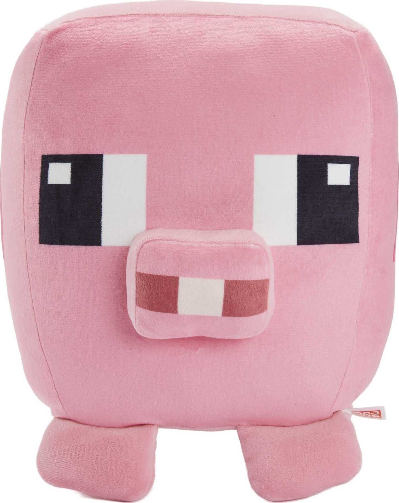 Mattel Minecraft Cuutopia 10-in Pig Plush Character, Soft Rounded Pillow Doll, Video Game-Inspired Collectible Toy Gift for Ages 3 Years & Older