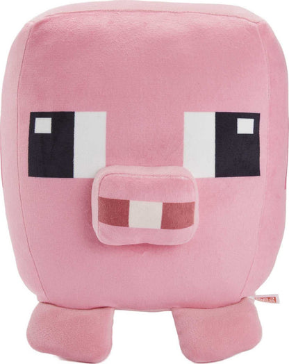 Mattel Minecraft Cuutopia 10-in Pig Plush Character, Soft Rounded Pillow Doll, Video Game-Inspired Collectible Toy Gift for Ages 3 Years & Older