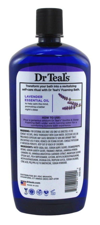 Dr. Teal's Foaming Bath, Lavender, 34 Fluid Ounce,Pack of 2
