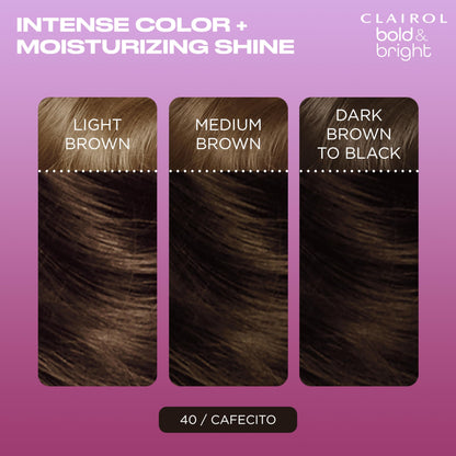 Clairol Bold & Bright Permanent Hair Dye, Vibrant, Moisturizing Hair Color with Color Boost Glaze